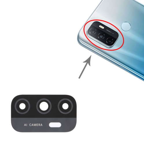 Pour OPPO A33 (2020) / A53s 4G / A11s / A32 / A53 (2020) CPH2127 PDVM00 10 pièces objectif de caméra arrière SH1863532-04