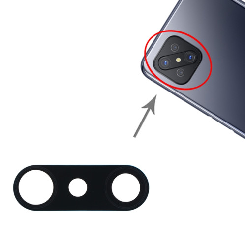 Pour OPPO A92s/Reno4 Z 5G PDKM00 10 pièces lentille de caméra arrière SH1865935-04