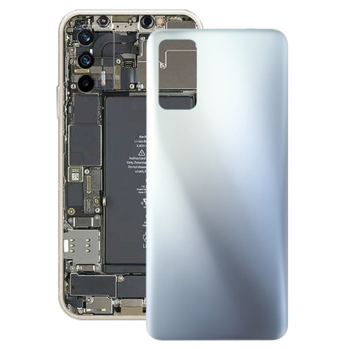 Pour OPPO Realme V15 / Realme X7 (Inde) RMX3029 Couvercle arrière de la batterie (Argent) SH81SL129-06
