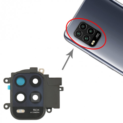 Cache à lentilles de la caméra pour Xiaomi Mi 10 Lite 5G M2002J9G SH18961354-04