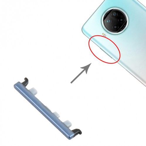 Bouton de commande de volume pour Xiaomi Redmi Note 9 Pro 5G M2007J17C (gris) SH899H926-04