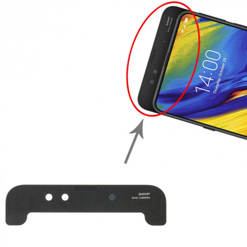 Lentille de caméra avant pour xiaomi mi mix 3 SH19061385-04