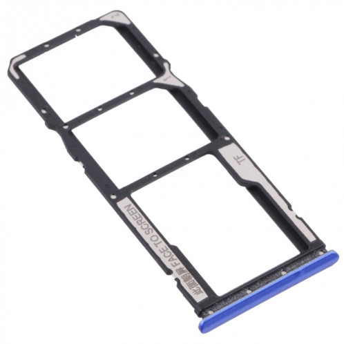 Plateau de carte SIM + plateau de carte SIM + plateau de carte micro SD pour Xiaomi Poco M3 M2010J19CG M2010J19CI (Bleu) SH910L376-04