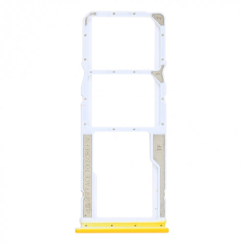 Plateau de carte SIM + plateau de carte SIM + plateau de carte micro SD pour Xiaomi Poco M3 M2010J19CG M2010J19CI (Jaune) SH910Y187-04