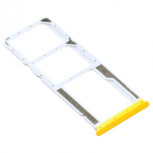 Plateau de carte SIM + plateau de carte SIM + plateau de carte micro SD pour Xiaomi Poco M3 M2010J19CG M2010J19CI (Jaune) SH910Y187-04
