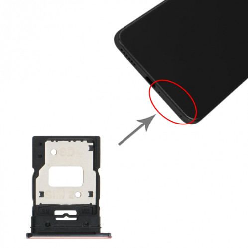 Plateau de carte SIM + plateau de carte SIM / plateau de carte micro SD pour xiaomi mi 11 lite m2101k9ag (or) SH911J415-04