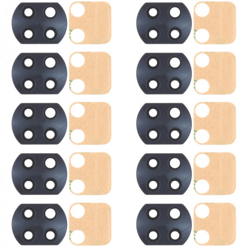 Lentille de caméra arrière 10 PCS pour Xiaomi Redmi Note 9T 5G M2007J22G SH19221594-04