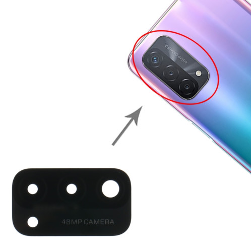 Pour OPPO A93 5G PCGM00 PEHM00 10 pièces lentille de caméra arrière SH1926563-04