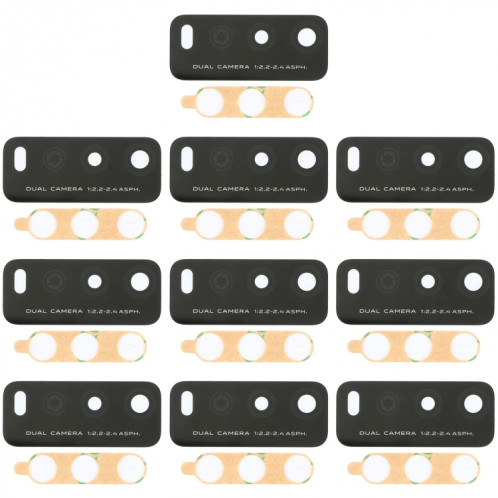 Pour Vivo Y11s / Y30 Standard / Y30G / Y12s / Y12a / Y12s 2021 10 pièces objectif de caméra arrière SH19381955-04