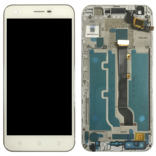 Écran LCD OEM pour Vodafone Smart Ultra 6 VF-995N VF995N Assemblage complet du numériseur avec cadre (blanc) SH970W413-05