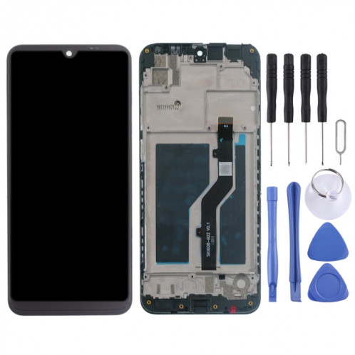 Écran LCD OEM pour ZTE Blade A5 2020 Ensemble complet de numériseur avec cadre (noir) SH973B1822-04