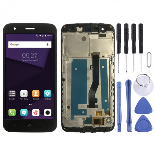 Écran LCD OEM pour ZTE Blade V8 Lite Digitizer Assemblage complet avec cadre (noir) SH978B369-06