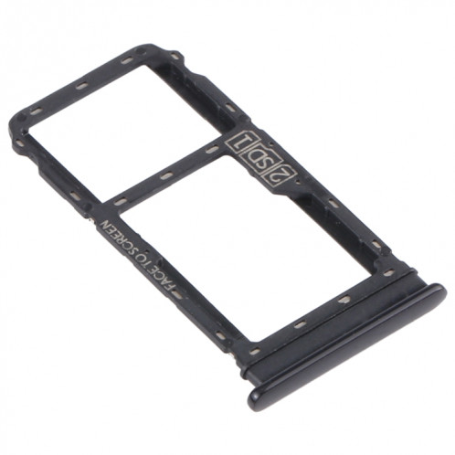Plateau de carte SIM + plateau de cartes Micro SD pour Motorola Moto G8 Plus XT2019 XT2019-2 (Noir) SH022B840-04