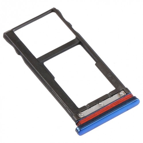 Plateau de carte SIM + plateau de carte Micro SD pour Motorola Moto One Vision / P50 (Bleu) SH026L1007-04