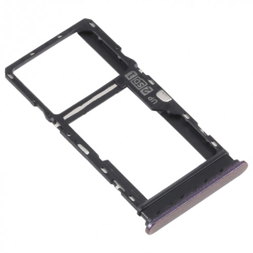 Plateau de carte SIM + plateau de carte SIM / plateau de carte micro SD pour Motorola Moto G10 XT2127-2 (Noir) SH028B1470-04