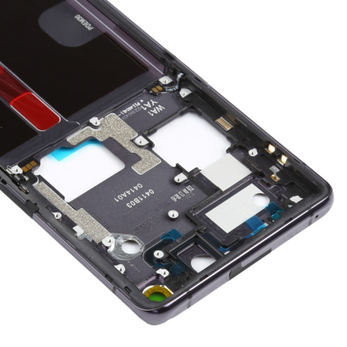 Pour OPPO Find X2 Pro CPH2025 PDEM30 Original Front Housing LCD Frame Bezel Plate (Black) SH048B409-06