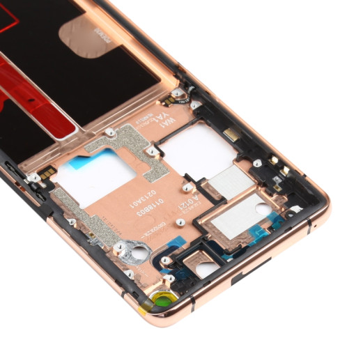 Pour OPPO Find X2 Pro CPH2025 PDEM30 Original Front Housing LCD Frame Bezel Plate (Gold) SH048J1652-06