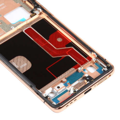 Pour OPPO Find X2 Pro CPH2025 PDEM30 Original Front Housing LCD Frame Bezel Plate (Gold) SH048J1652-06