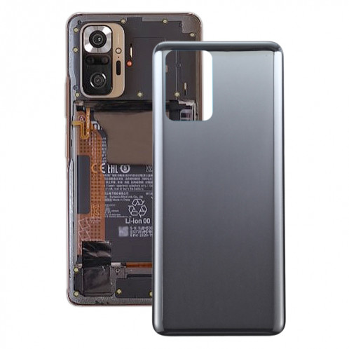 Couverture arrière de la batterie d'origine pour Xiaomi Redmi Note 10S M2101K7BG, M2101K7BI, M2101K7BNE (Noir) SH56BL1568-07