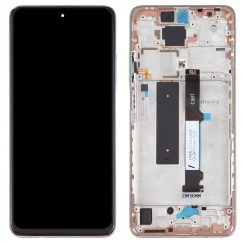 Écran LCD d'origine et numériseur Assemblage complet avec cadre pour Xiaomi Redmi Note 9 PRO 5G / MI 10T Lite 5G M2007J17C M2007J17G (plage d'or rose) SH62TT807-07