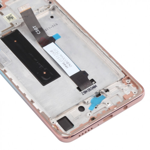 Écran LCD d'origine et numériseur Assemblage complet avec cadre pour Xiaomi Redmi Note 9 PRO 5G / MI 10T Lite 5G M2007J17C M2007J17G (plage d'or rose) SH62TT807-07