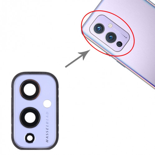 Pour OnePlus 9 (Édition IN/CN) Couvercle d'objectif d'appareil photo (Violet) SH070P645-04