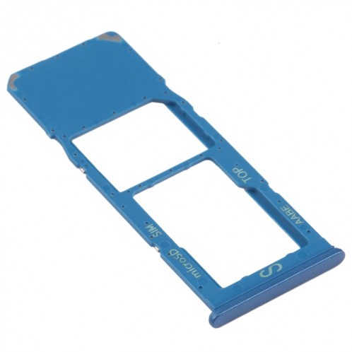 Pour Samsung Galaxy A12 SM-A125 Plateau de carte SIM + Plateau de carte Micro SD (Bleu) SH077L1967-04