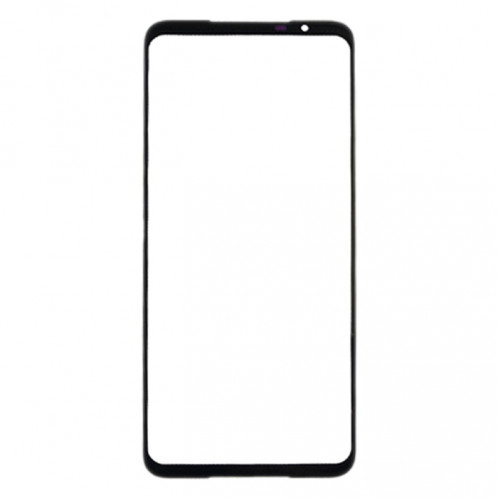 Lentille en verre extérieur à écran avant pour téléphone asus rog 5 zs673ks i005da (noir) SH103B1376-05