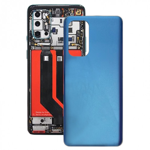 Pour le couvercle arrière de la batterie en verre OnePlus 9 (bleu) SH21LL1574-04