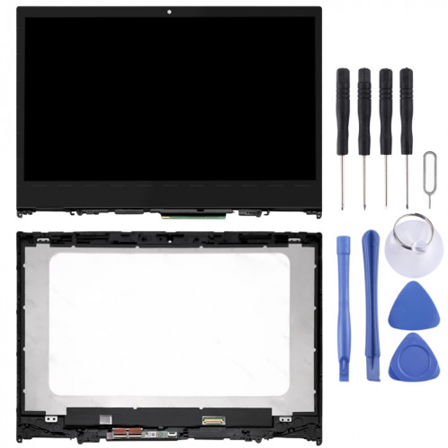 Écran LCD OEM 1366 x 768 HD pour Lenovo IdeaPad Flex 5-14 5-1470 5-1480 Assemblage complet du numériseur avec cadre (Noir) SH133B1870-04