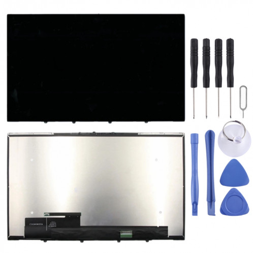 Écran LCD FHD OEM 1920 x 1080 pour Lenovo Yoga C740-15 C740-15IML 5D10S39585 Assemblage complet du numériseur avec cadre (Noir) SH145B1711-04