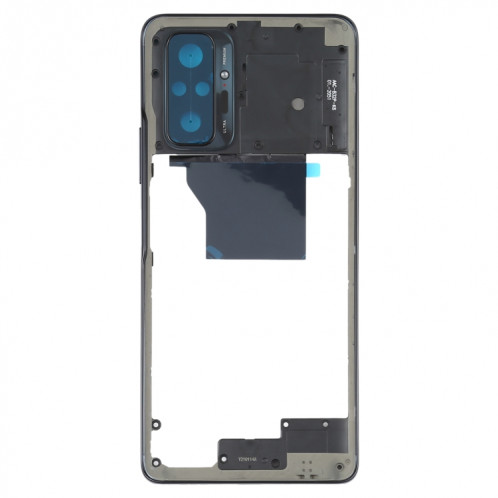Plaque de lunette de cadre moyen pour Xiaomi Redmi Note 10 Pro Max / RedMI Note 10 PRO / REDMI NOTE 10 PRO (Inde) M2101K6P M2101K6G M2101K6I (Noir) SH194B34-07