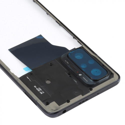 Plaque de lunette de cadre moyen pour Xiaomi Redmi Note 10 Pro Max / RedMI Note 10 PRO / REDMI NOTE 10 PRO (Inde) M2101K6P M2101K6G M2101K6I (Noir) SH194B34-07