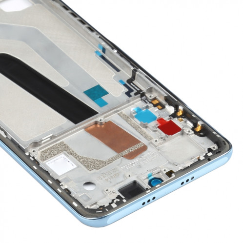 Plaque de lunette LCD de boîtier d'origine avant pour Xiaomi Poco F3 M2012K11AG (bleu) SH197L364-07