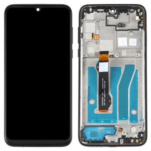 Écran LCD et numériseur Assemblage complet avec cadre pour Motorola Moto G8 Plus XT2019 XT2019-2 (Noir) SH204B1795-07