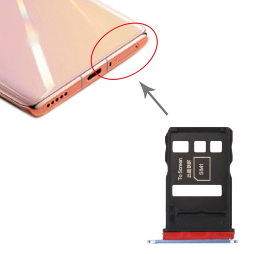Plateau de carte SIM + plateau de carte SIM pour l'honneur V40 5G (Space Silver) SH10TS1190-04