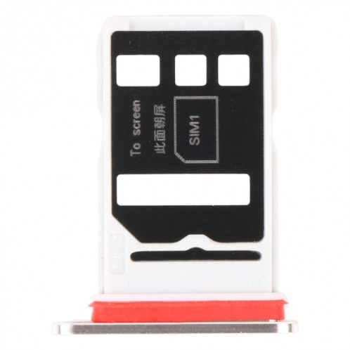 Plateau de carte SIM + plateau de carte SIM pour Huawei Nova 8 PRO 5G (argent) SH211S1837-04