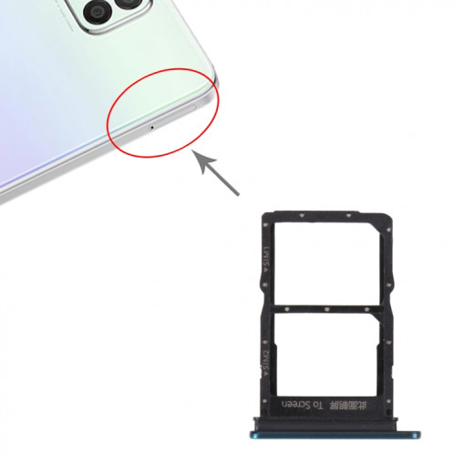 Plateau de carte SIM + plateau de carte SIM pour Huawei Nova 8 SE (Vert) SH214G12-04