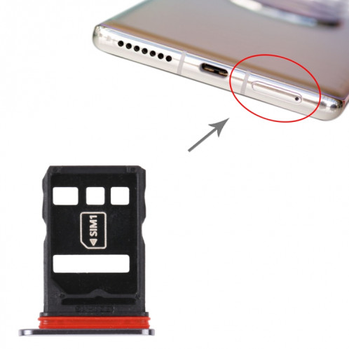 Plateau de carte SIM + Bac de carte NM pour Huawei Mate 40 (Noir) SH217B1819-04