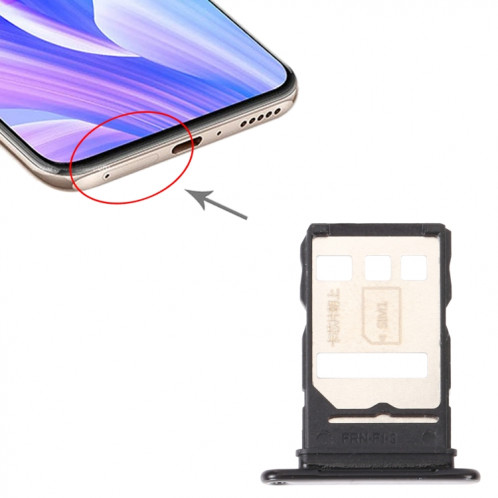 Plateau de carte SIM + Bac de carte NM pour Huawei Profitez de 20 plus 5g (Noir) SH219B1633-04