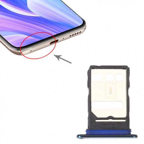 Plateau de carte SIM + Bac de carte NM pour Huawei Profitez de 20 plus 5g (vert) SH219G1799-04