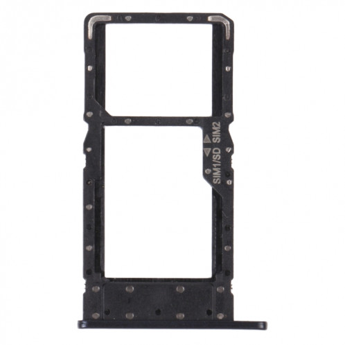 Plateau de carte SIM + plateau de carte SIM / plateau de carte micro SD pour Huawei Maimang 9 (Noir) SH220B793-04