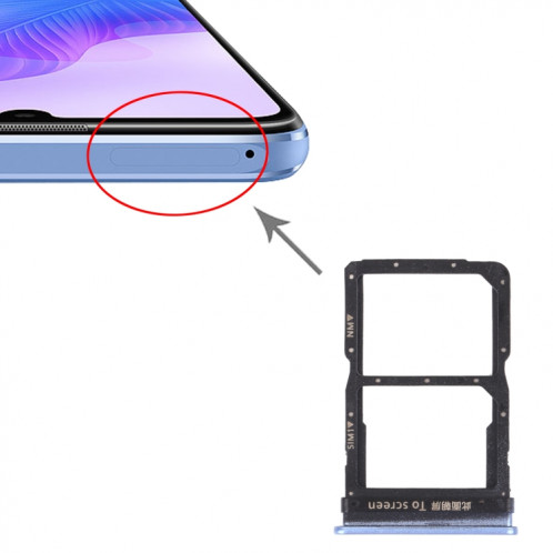 Plateau de carte SIM + Bac de carte NM pour Huawei Profitez de 20 PRO (violet) SH222P1355-04