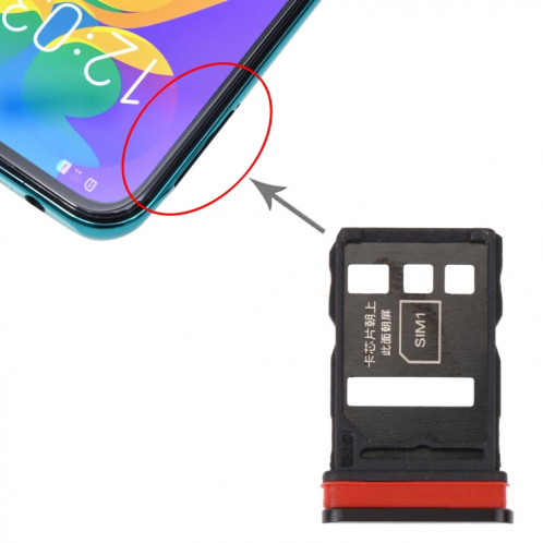 Plateau de carte SIM + plateau de carte SIM pour Honor Play4 Pro (Noir) SH223B1280-04