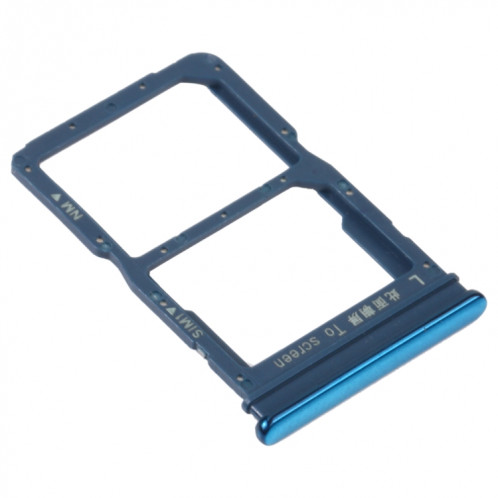 Plateau de carte SIM + Bac de carte NM pour Huawei P Smart S (Bleu) SH224L989-04