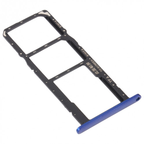 Plateau de carte SIM + plateau de carte SIM + plateau de carte Micro SD pour Honor 8s 2020 (Bleu) SH225L1052-04