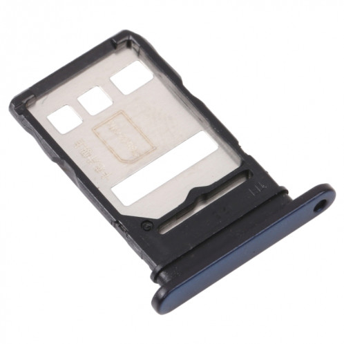 Plateau de carte SIM + plateau de carte SIM / plateau de carte NM pour l'honneur x10 5g (bleu) SH226L907-04
