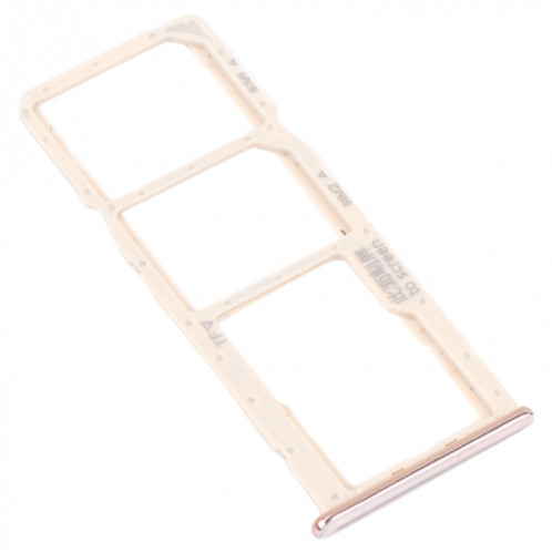 Plateau de carte SIM + plateau de carte SIM + plateau de carte micro SD pour Huawei Y5P (or) SH227J334-04
