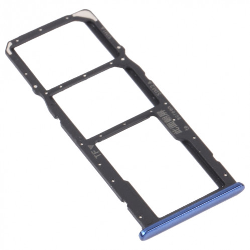 Plateau de carte SIM + plateau de carte SIM + plateau de carte micro SD pour Huawei Y5P (bleu) SH227L50-04