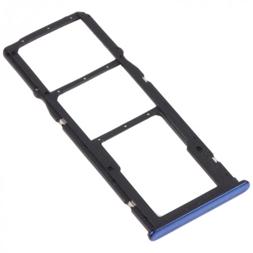 Plateau de carte SIM + plateau de carte SIM + plateau de carte micro SD pour Huawei Y5P (bleu) SH227L50-04
